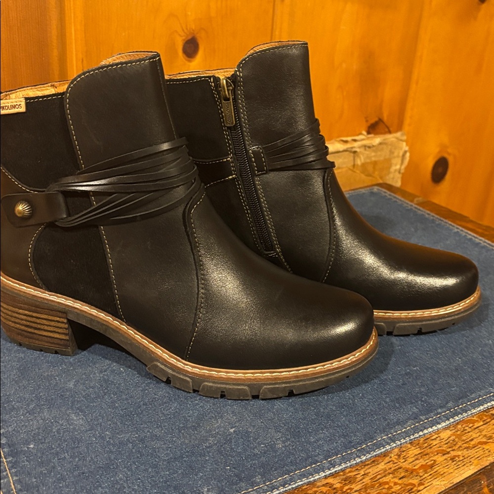 Pikolinos NWOT Women's San Sebastián Leather Booties Sz 38, 7.5-8 US - Picture 5 of 13
